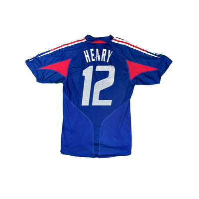Maillot football vintage Equipe de France domicile #12 Henry saison 2004-2005 - Adidas - Equipe de France