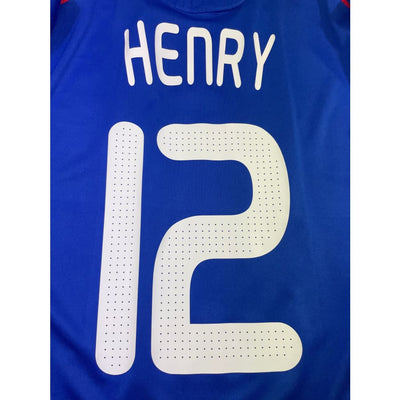 Maillot football vintage Equipe de France domicile #12 Henry saison 2008-2009 - Adidas - Equipe de France