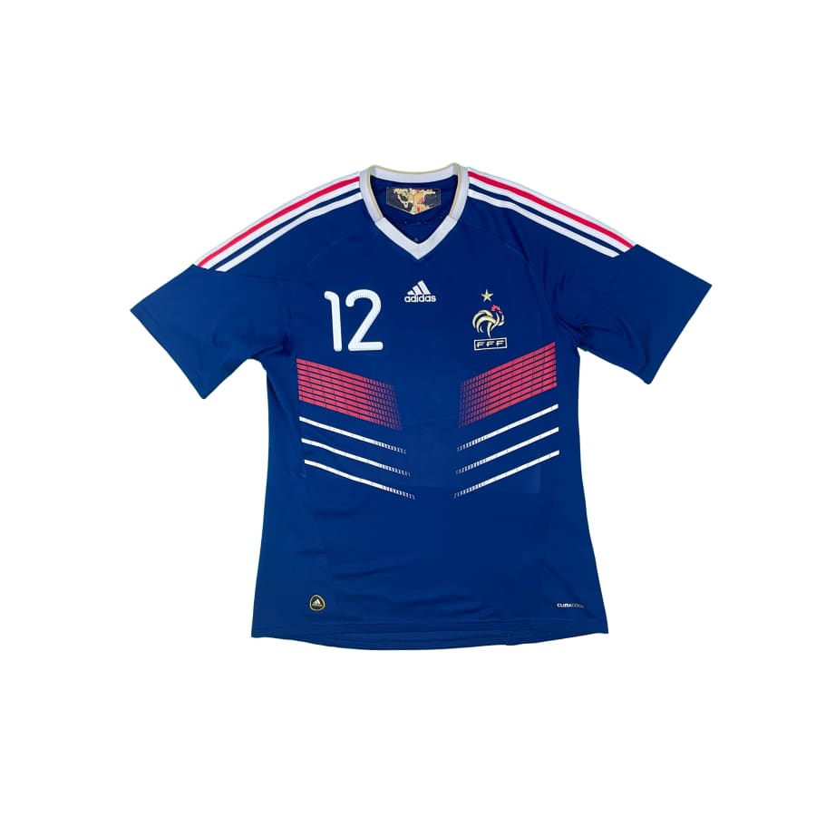 Maillot football vintage Equipe de France domicile #12 Henry saison 2010-2011 - Adidas - Equipe de France