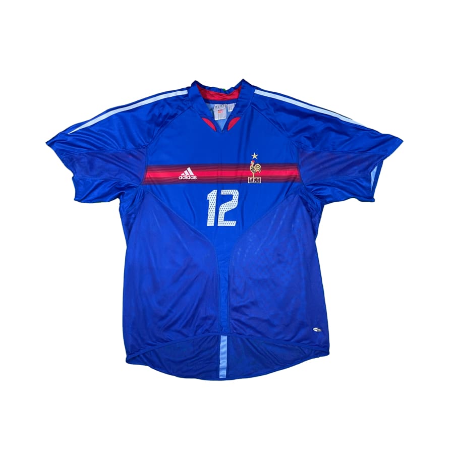 Maillot football vintage Equipe de France domicile #12 Henry saison - Adidas - Equipe de France