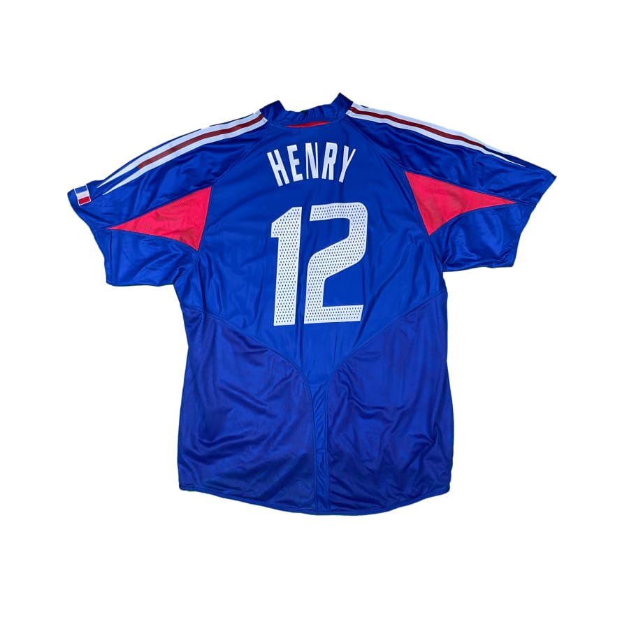 Maillot football vintage Equipe de France domicile #12 Henry saison - Adidas - Equipe de France