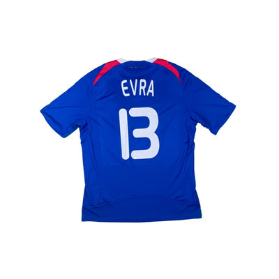 Maillot football vintage Equipe de France domicile #13 Evra saison 2008-2009 - Adidas - Equipe de France