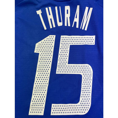 Maillot football vintage Equipe de France domicile #15 Thuram saison 2002-2003 - Adidas - Equipe de France