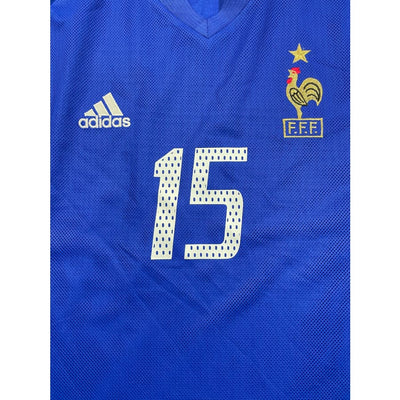 Maillot football vintage Equipe de France domicile #15 Thuram saison 2002-2003 - Adidas - Equipe de France