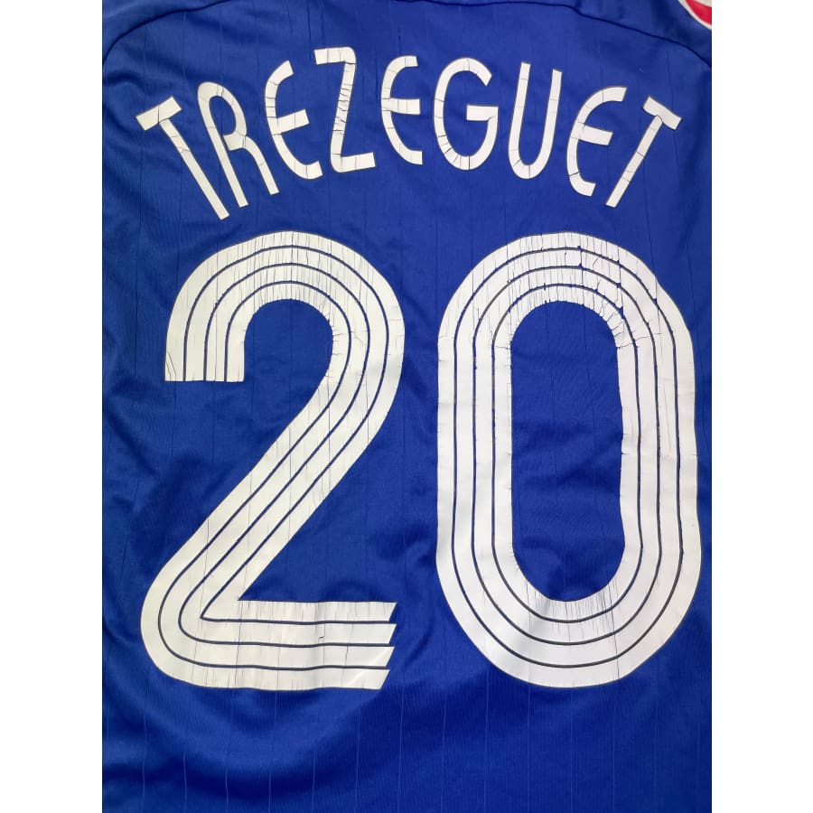 Maillot football vintage Equipe de France domicile #20 Trezeguet euro 2008 - Adidas - Equipe de France