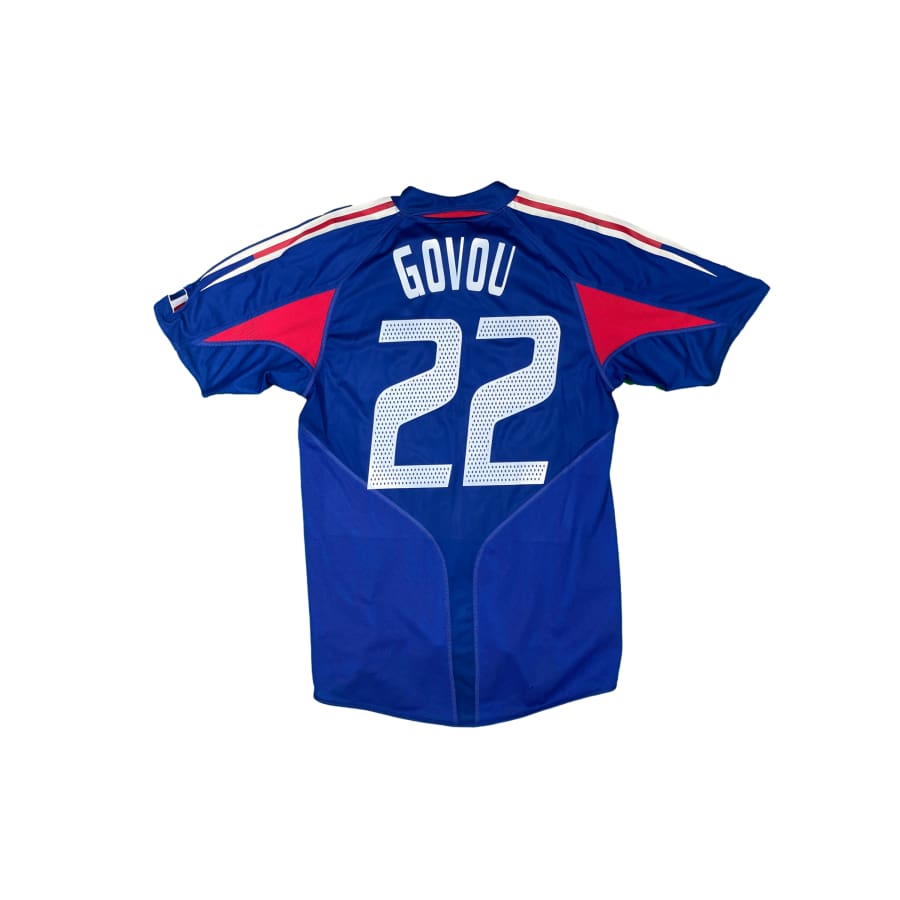 Maillot football vintage Equipe de France domicile #22 Govou saison - Adidas - Equipe de France