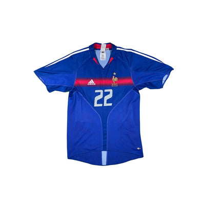 Maillot football vintage Equipe de France domicile #22 Govou saison - Adidas - Equipe de France