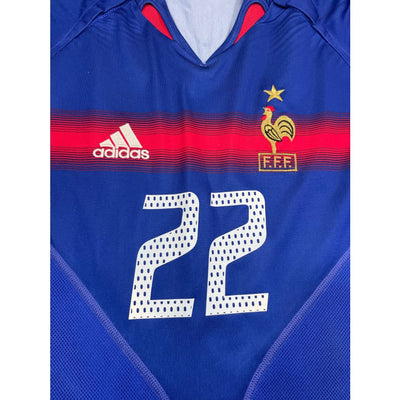 Maillot football vintage Equipe de France domicile #22 Govou saison - Adidas - Equipe de France
