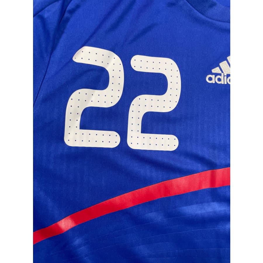 Maillot football vintage Equipe de France domicile #22 Ribery saison 2008-2009 - Adidas - Equipe de France