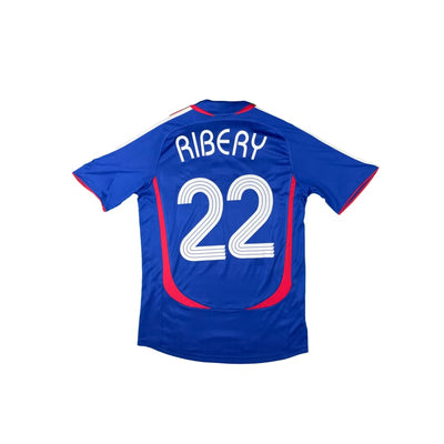 Maillot football vintage Equipe de France domicile #22 Ribery saison - Adidas - Equipe de France