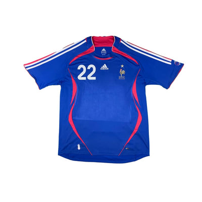 Maillot football vintage Equipe de France domicile #22 Ribery saison - Adidas - Equipe de France