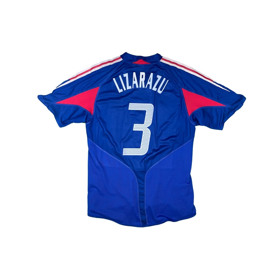 Maillot football vintage Equipe de France domicile #3 Lizarazu saison - Adidas - Equipe de France
