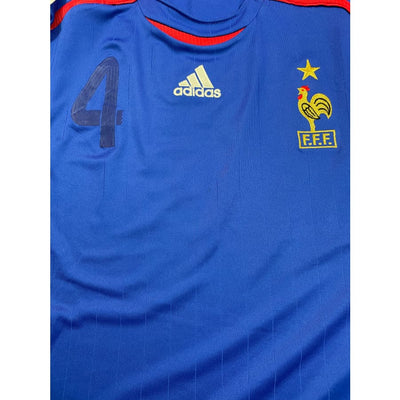 Maillot football vintage Equipe de France domicile #4 Vieira saison 2006-2007 - Adidas - Equipe de France