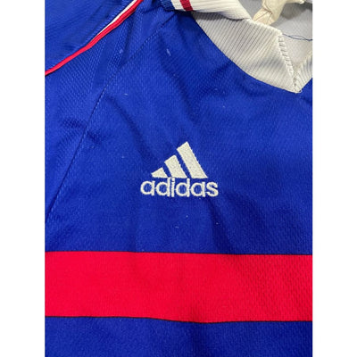 Maillot football vintage Equipe de France domicile #6 Leboeuf saison 1998-1999 - Adidas - Equipe de France