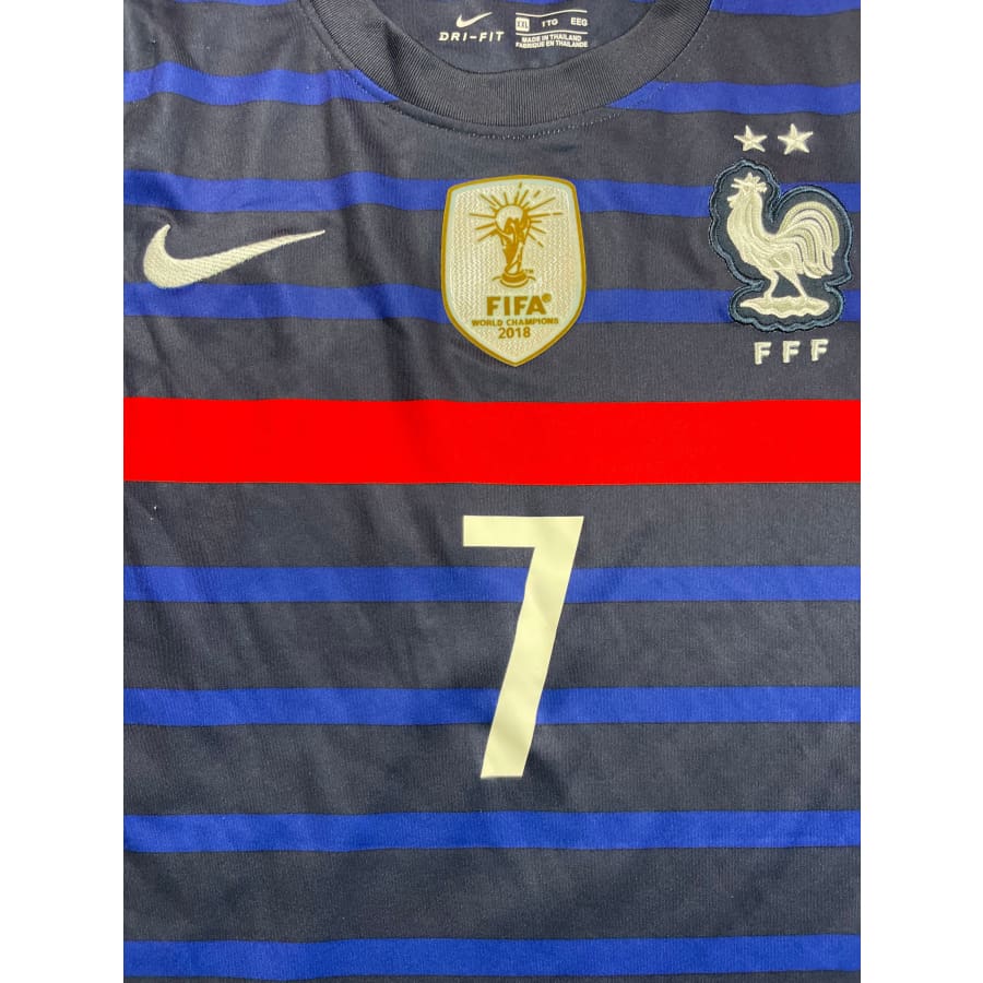 Maillot football vintage Equipe de France domicile #7 Griezmann saison 2020-2021 - Nike - Equipe de France