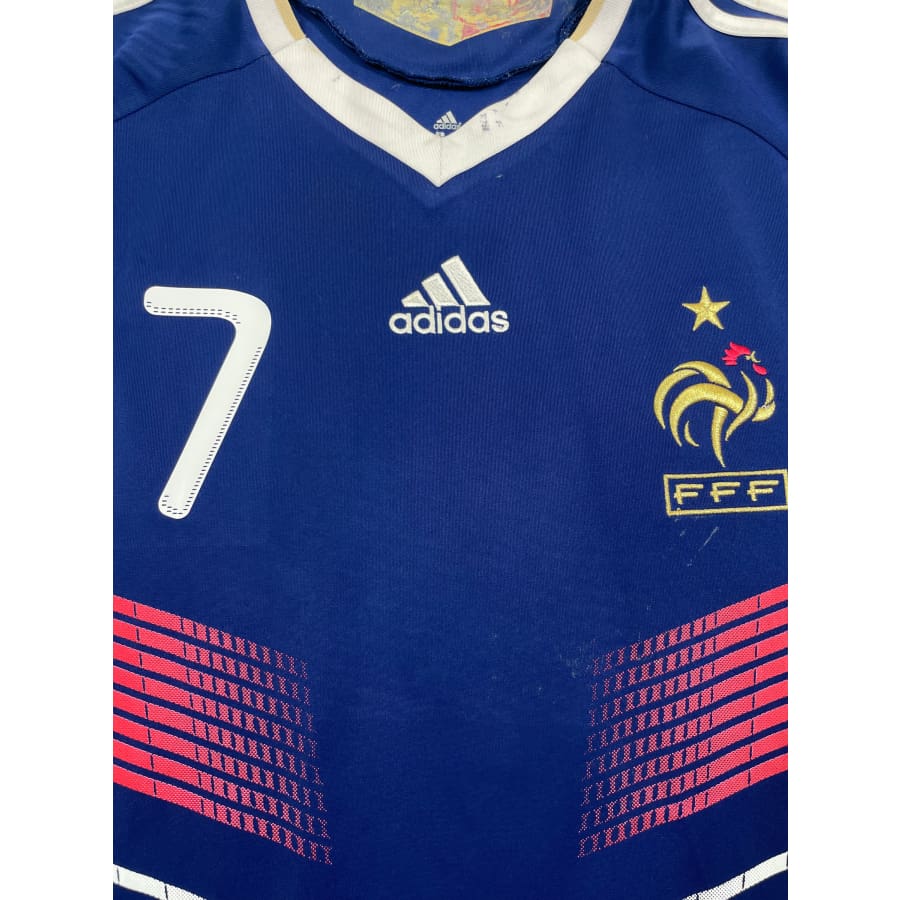 Maillot football vintage Equipe de France domicile #7 Ribery saison 2012-2013 - Adidas - Equipe de France