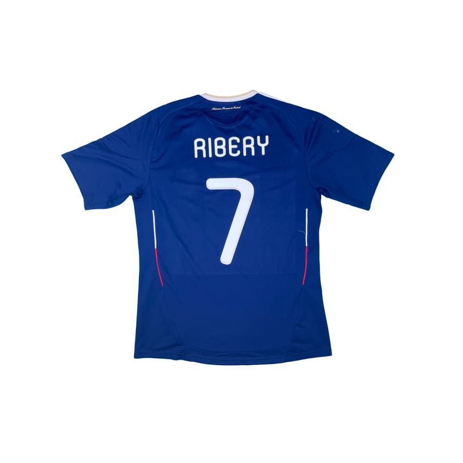 Maillot football vintage Equipe de France domicile #7 Ribery saison 2012-2013 - Adidas - Equipe de France