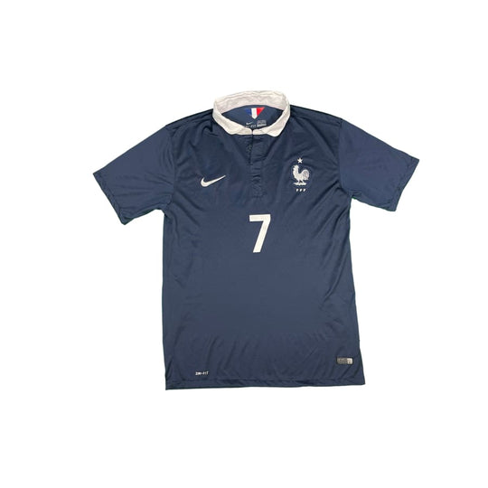 Maillot football vintage Equipe de France domicile #7 Ribery saison 2014-2015 - Nike - Equipe de France