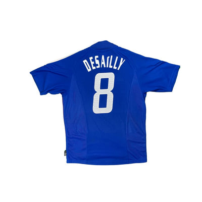 Maillot football vintage Equipe de France domicile #8 Desailly saison 2002-2003 - Adidas - Equipe de France