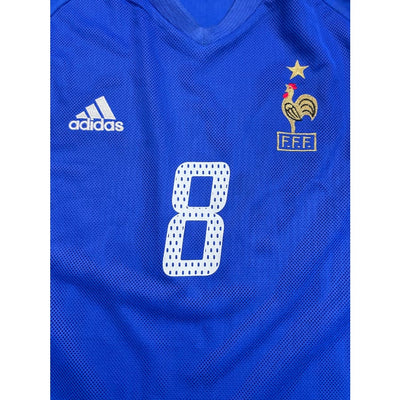 Maillot football vintage Equipe de France domicile #8 Desailly saison 2002-2003 - Adidas - Equipe de France
