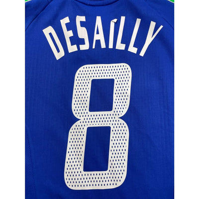 Maillot football vintage Equipe de France domicile #8 Desailly saison 2002-2003 - Adidas - Equipe de France