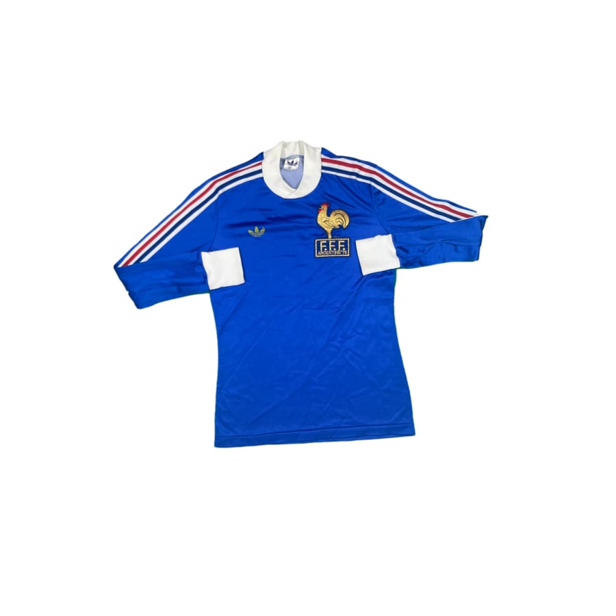 Maillot football vintage Equipe de France domicile saison 1978-1979 - Adidas - Equipe de France
