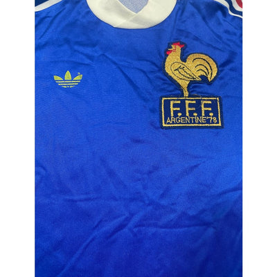 Maillot football vintage Equipe de France domicile saison 1978-1979 - Adidas - Equipe de France