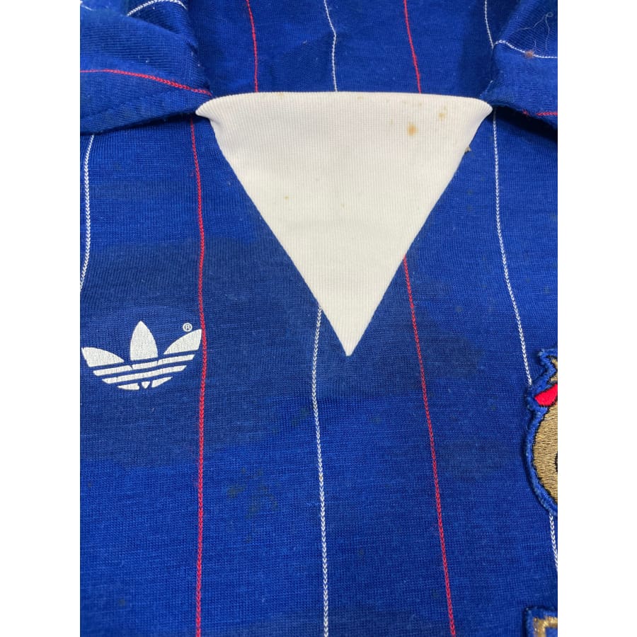 Maillot football vintage Equipe de France domicile saison 1984-1985 - Adidas - Equipe de France