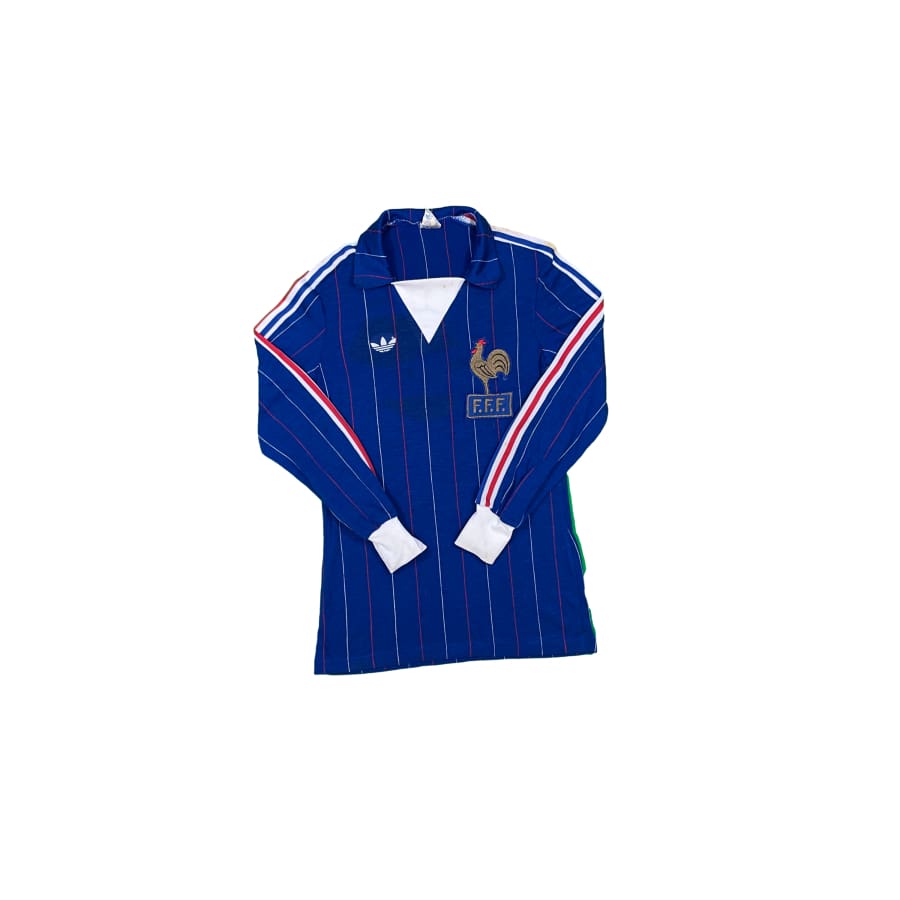 Maillot football vintage Equipe de France domicile saison 1984-1985 - Adidas - Equipe de France
