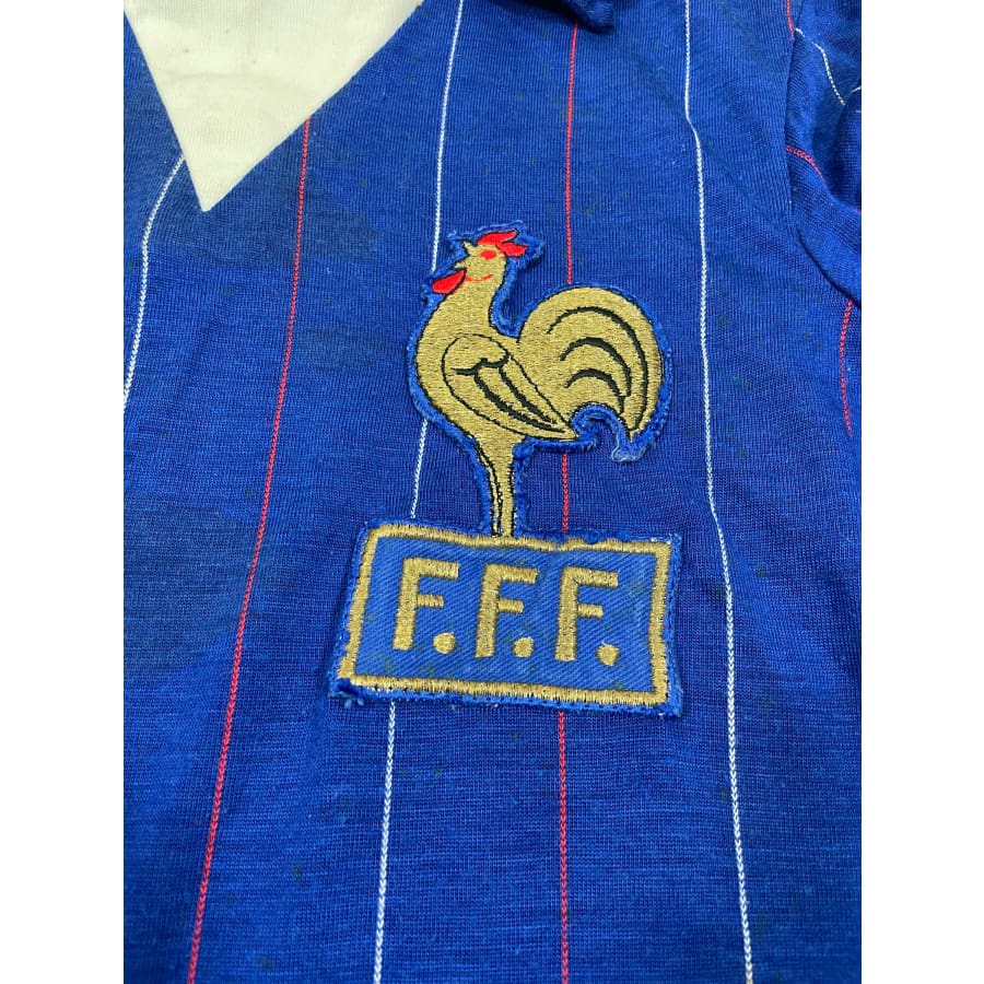 Maillot football vintage Equipe de France domicile saison 1984-1985 - Adidas - Equipe de France