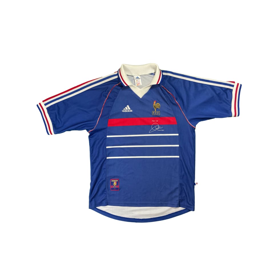 Maillot football vintage Equipe de France domicile saison 1998 - 1999 - Adidas