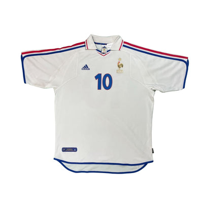 Maillot football vintage Equipe de France extérieur #10 Zidane saison 2000-2001 - Adidas - Equipe de France