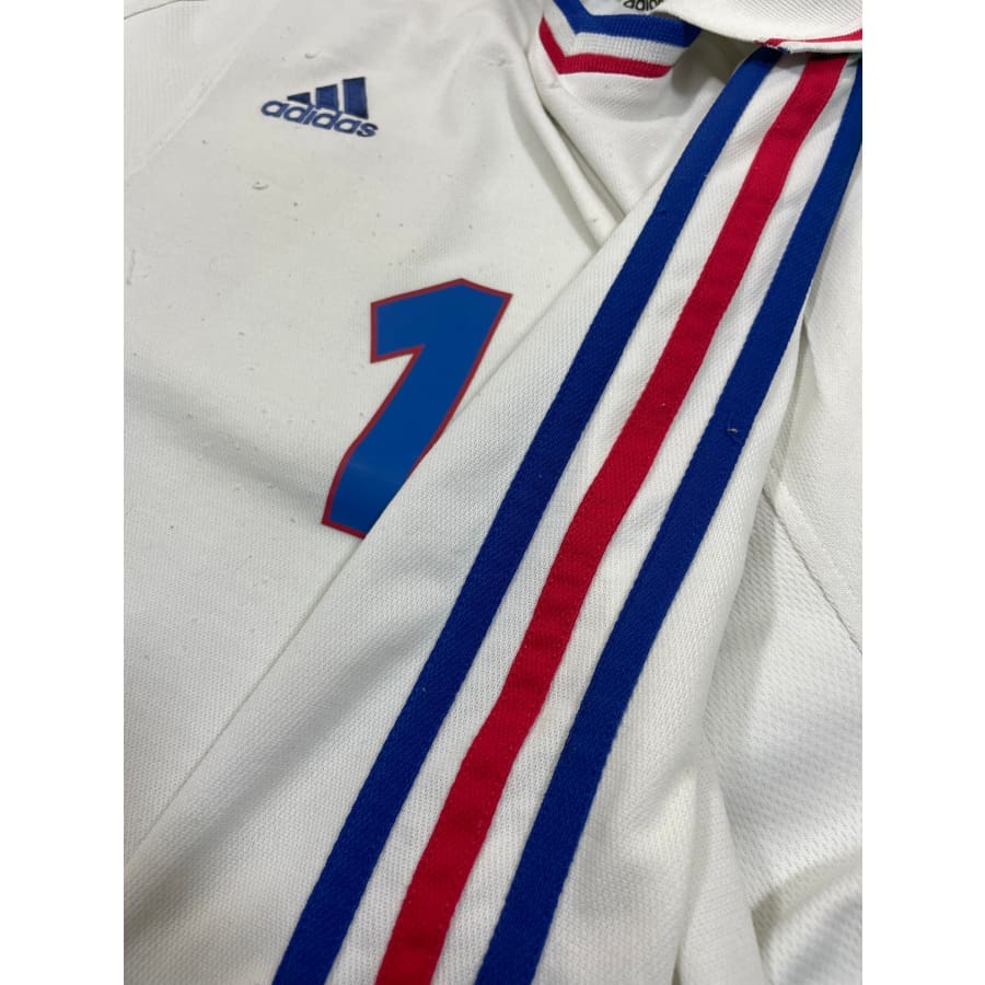 Maillot football vintage Equipe de France domicile #10 Zidane saison 2000-2001 Maillot football vintage Equipe de France domicile #10 Zidane saison 2000-2001