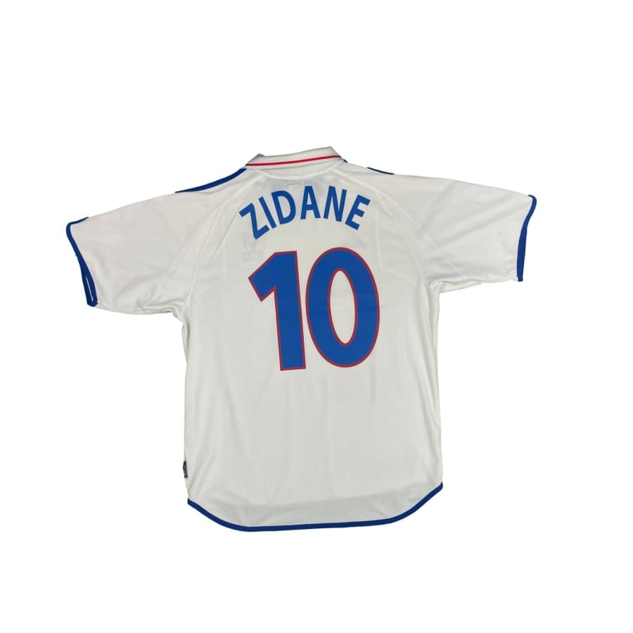 Maillot football vintage Equipe de France extérieur #10 Zidane saison 2000-2001 - Adidas - Equipe de France