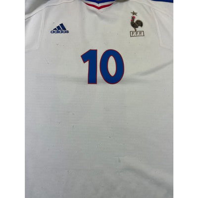 Maillot football vintage Equipe de France extérieur #10 Zidane saison 2000-2001 - Adidas - Equipe de France