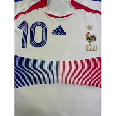 Maillot football vintage Equipe de France extérieur #10 Zidane saison 2006-2007 - Adidas - Equipe de France