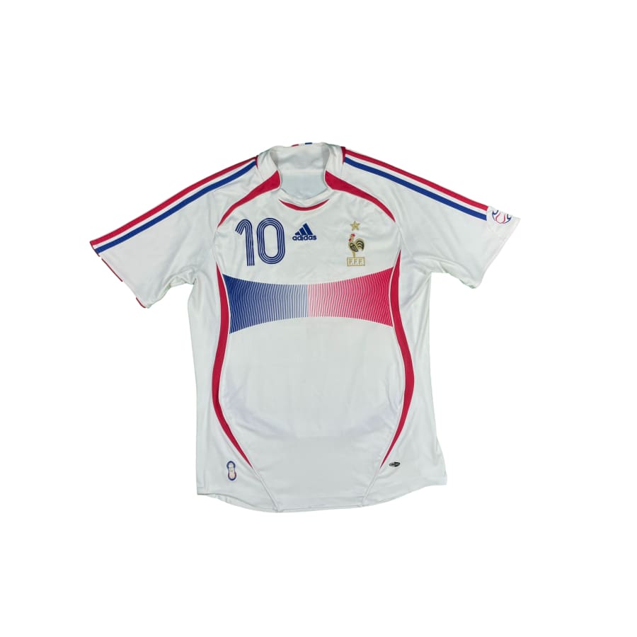 Maillot football vintage Equipe de France extérieur #10 Zidane saison 2006-2007 - Adidas - Equipe de France