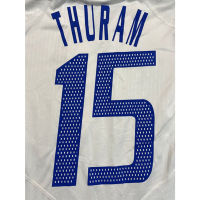 Maillot football vintage Equipe de France extérieur #15 Thuram saison 2004-2005 - Adidas - Equipe de France