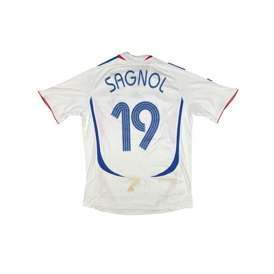 Maillot football vintage Equipe de France extérieur #19 Sagnol saison 2006-2007 - Adidas - Equipe de France