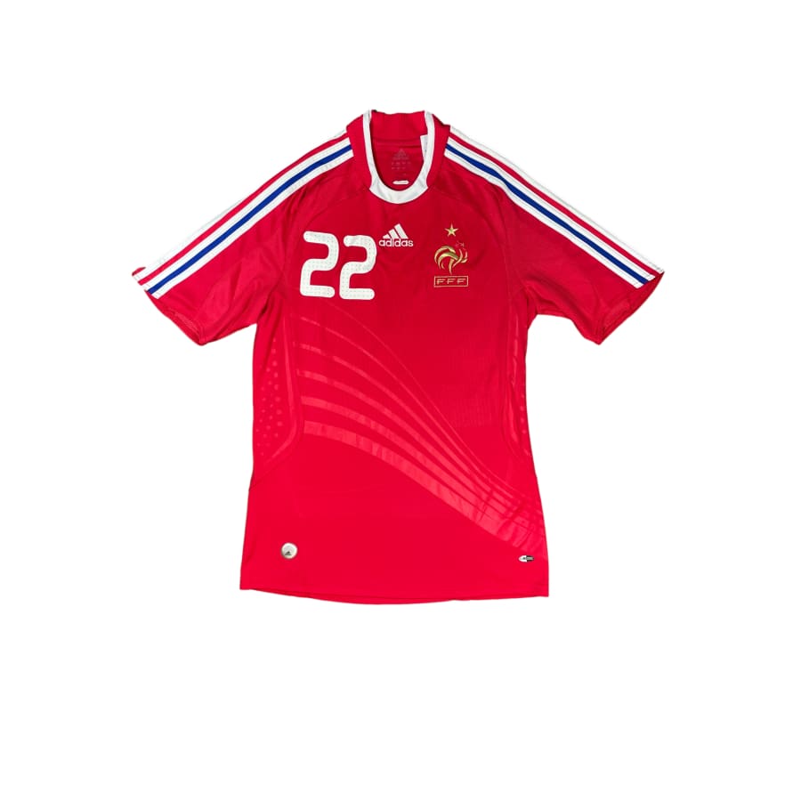 Maillot football vintage Equipe de France extérieur #22 Ribery saison 2008-2009 - Adidas - Equipe de France