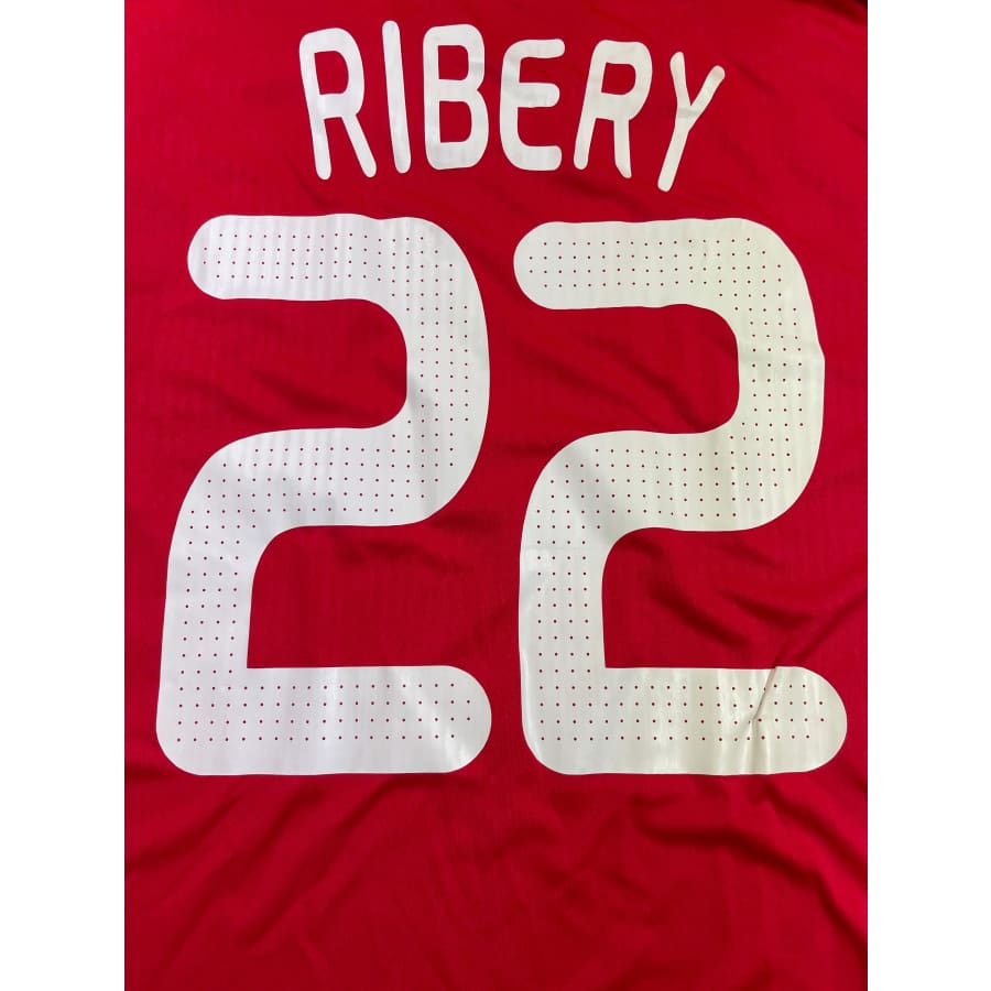 Maillot football vintage Equipe de France extérieur #22 Ribery saison 2008-2009 - Adidas - Equipe de France