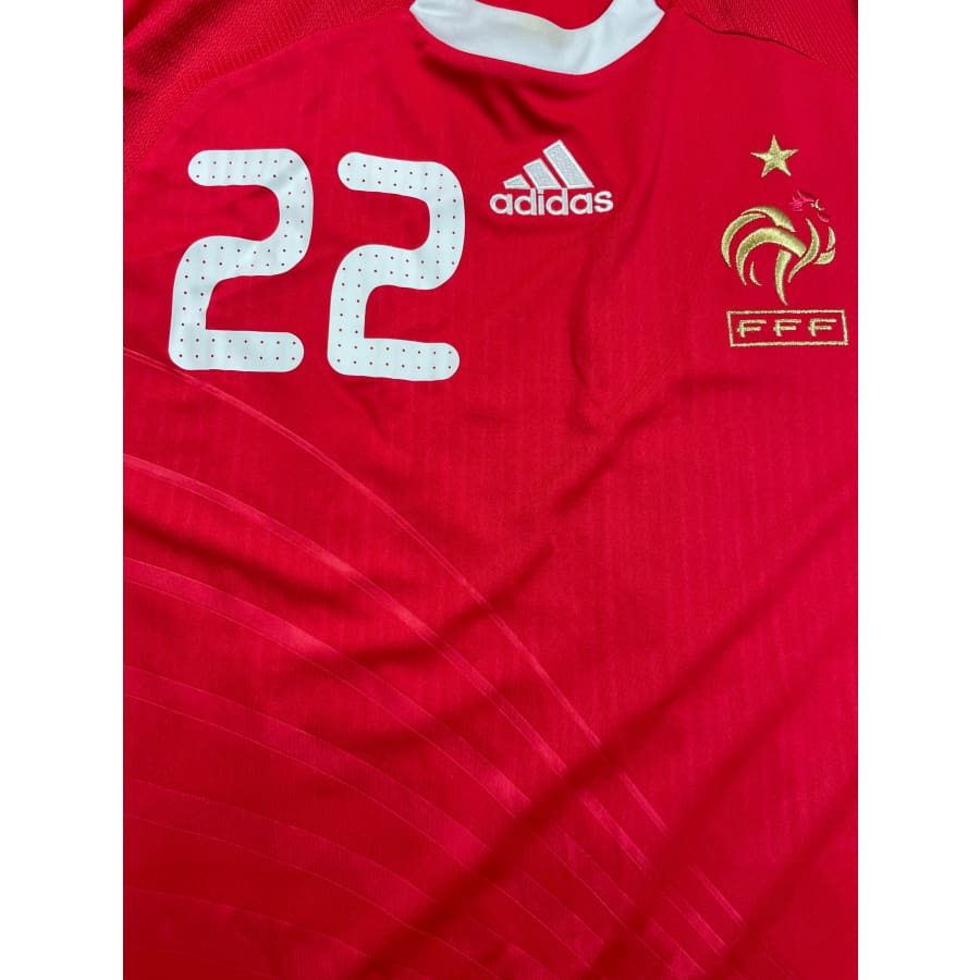 Maillot football vintage Equipe de France extérieur #22 Ribery saison 2008-2009 - Adidas - Equipe de France