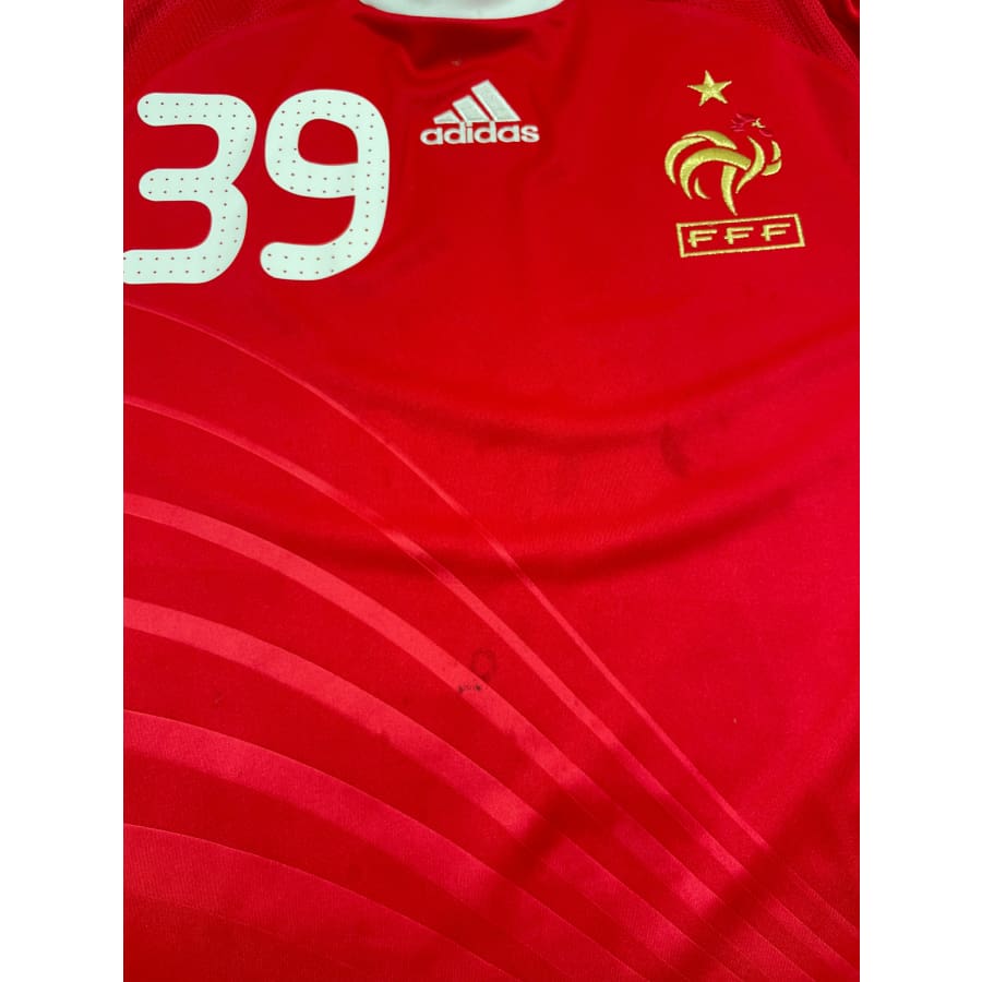 Maillot football vintage Equipe de France extérieur #39 Anelka saison 2008-2009 - Adidas - Equipe de France