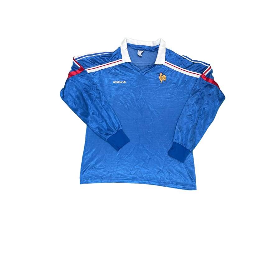 Maillot football vintage Equipe de France saison 1986-1887 - Adidas - Equipe de France