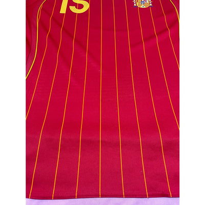 Maillot football vintage Espagne domicile #15 Sergio Ramos domicile saison 2006-2007 - Adidas - Espagne