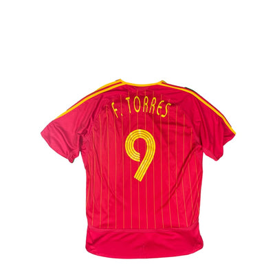 Maillot football vintage Espagne domicile #9 Torres saison 2006-2007 - Adidas - Espagne