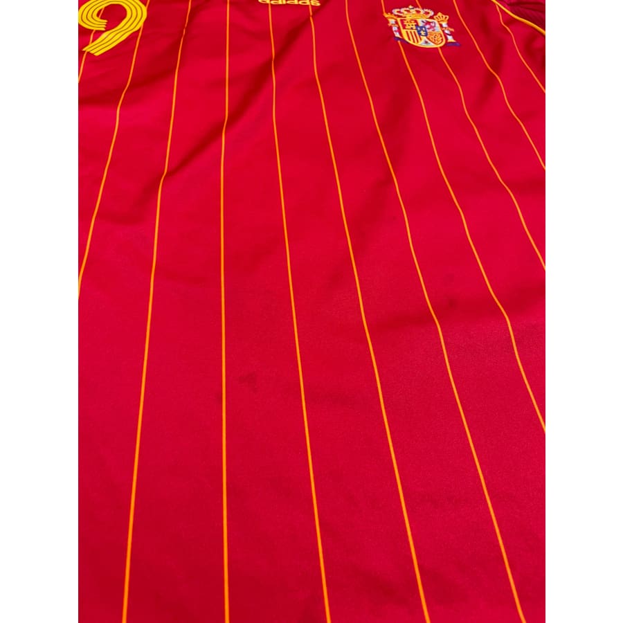 Maillot football vintage Espagne domicile #9 Torres saison 2006-2007 - Adidas - Espagne