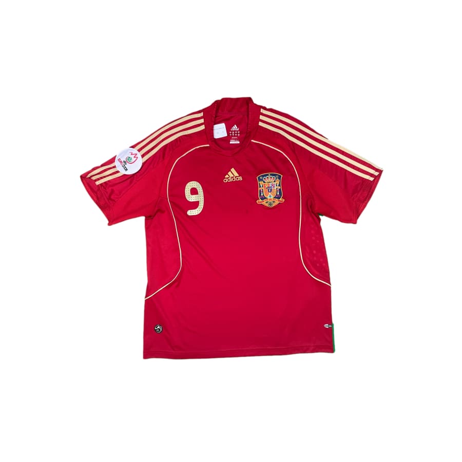 Maillot football vintage Espagne domicile #9 Torres saison - Adidas - Espagne