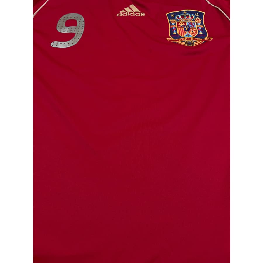 Maillot football vintage Espagne domicile #9 Torres saison - Adidas - Espagne