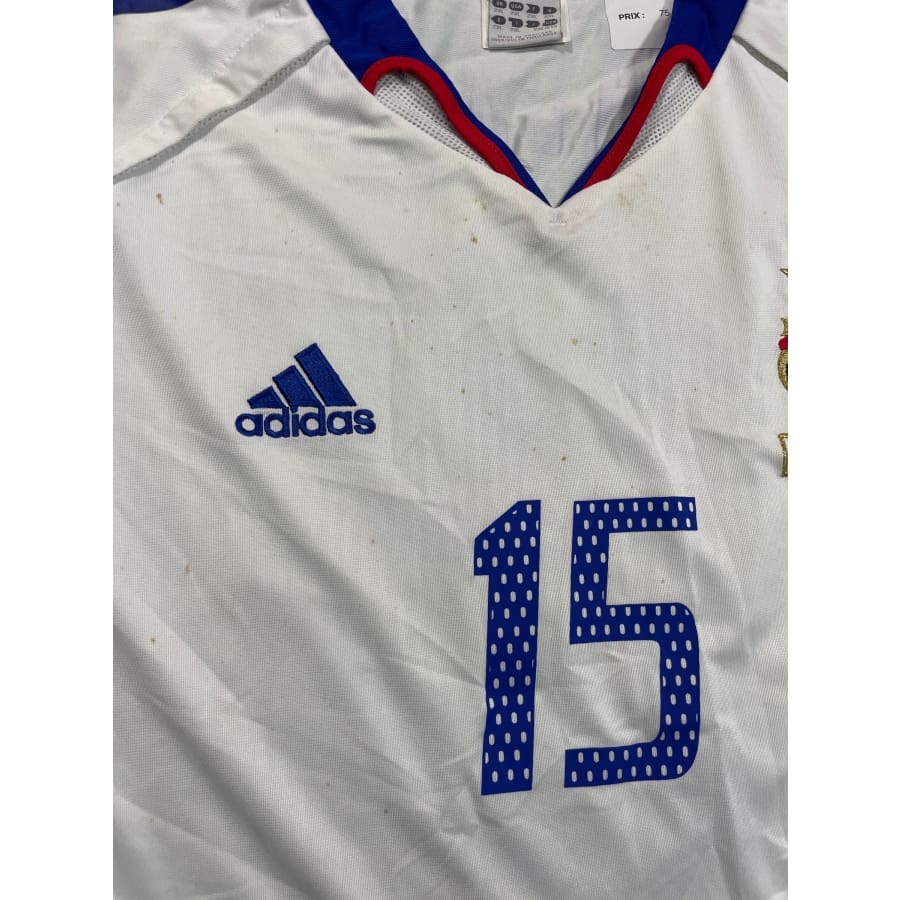Maillot football vintage extérieur Equipe de France #15 Thuram saison 2004-2005 - Adidas - Equipe de France